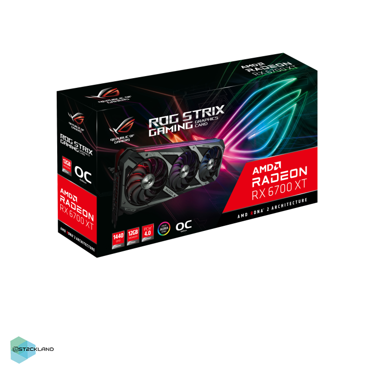 کارت گرافیک ASUS ROG Strix Radeon™ RX 6700 XT OC ۱۲GB G6 - Image 4