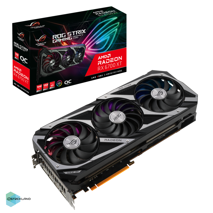 کارت گرافیک ASUS ROG Strix Radeon™ RX 6700 XT OC ۱۲GB G6 - Image 3